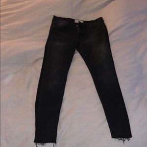 Black high rise jeans